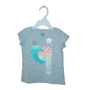 Jumping Beans Toddler Softest Tee Surf Cat Wave Size 18M